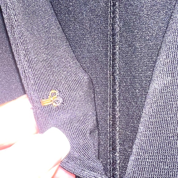 Boston Proper Front Slit Black Pullover Dress - Picture 3 of 7